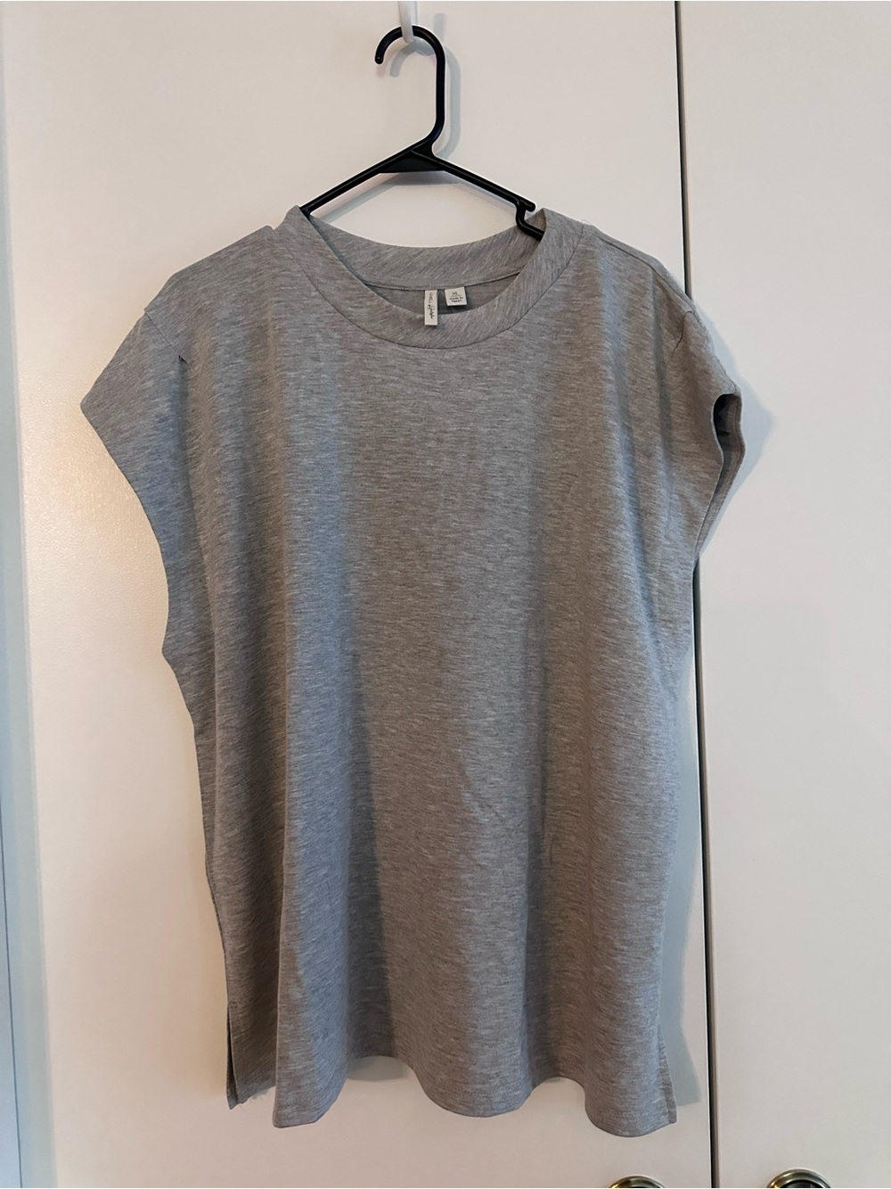 Gray Sleeveless T-Shirt Tunic